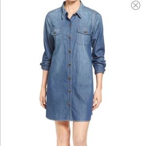 Two by Vince Camuto Denim Utility Shirt-dress